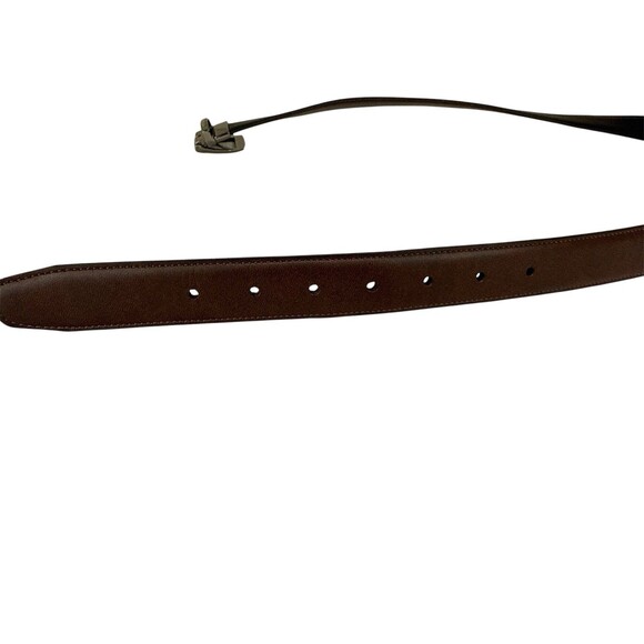 TAED Men's Reversible Belt Size 42 Black‎ & Brown – Silver Tone Buckle Business - Picture 4 of 6